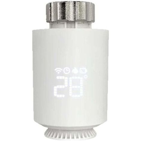 Tête Thermostatique Radiateur, Vanne Thermostatique Connectée Programmable, Thermostat Radiateur Compatible avec Alexa, Smart Life APP Contrle, Tuya Zigbee Gateway Requis (1/3)