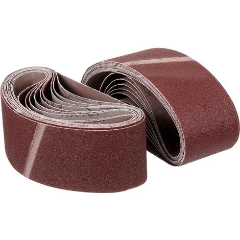 24 Pcs 76mm x 533mm Bande Abrasive Ceintures Ponceuse À Bande (1/5)