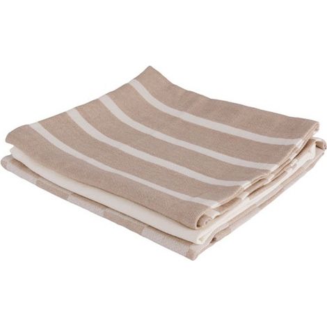 Lotto di 3 strofinacci 50 x 70 cm Sabbia - Stoff - Cosy & Trendy