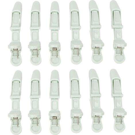 Juego de 12 pinzas para el cabello profesionales con forma de pico de pato, antideslizantes y a prueba de polvo, para fijar y peinar el cabello. (1/5)