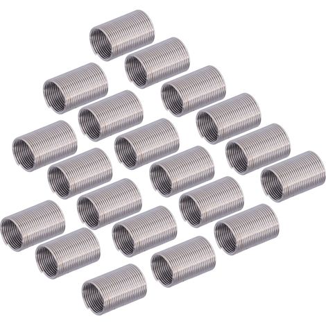 20 Pièces Écrous Filetés M12 x 1 pour Réparation et Extension d'Outils, Réducteur Spirale 2.5D