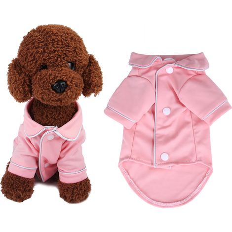 T-shirt Pour Chien Et Chat - En Tissu Doux - Pour Sommeil Ou Loisirs - Disponible En Tailles S À XL - Couleur Rose (1/5)