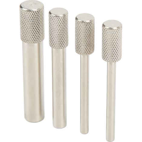 Jeu de 4 broches de calage moteur en métal argenté haute dureté, outil de verrouillage distribution compatible Citroën 1.4 1.6 HDi (1/5)