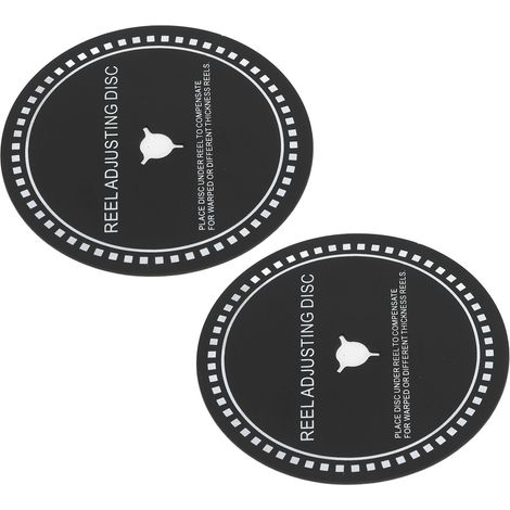 2 adaptateurs Nab HUB, entretoises de 82 mm de diamètre, disques de réglage de bobine en silicone de rechange pour magnétophones à bobines Revox, Studer et Teac, 0,4 mm / 0,016 pouce. (1/5)