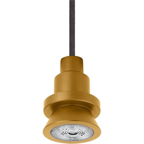 Osram Vintage Edition 1906 Pendulum, doré, douille GU10, plafonnier, système de cordon de tirage flexible, P20, ampoule incluse, boîtier en aluminium