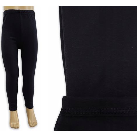Leggings isolanti 80/86, pantaloni elasticizzati per neonati, neri (1/3)