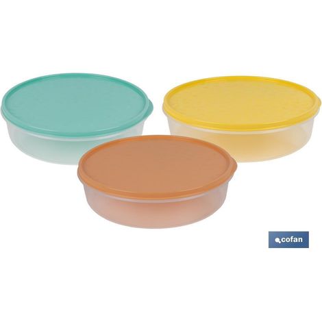 Fiambrera Tortilla Redonda Verde 24.5x6.5cm Venta Unitaria (1/4)