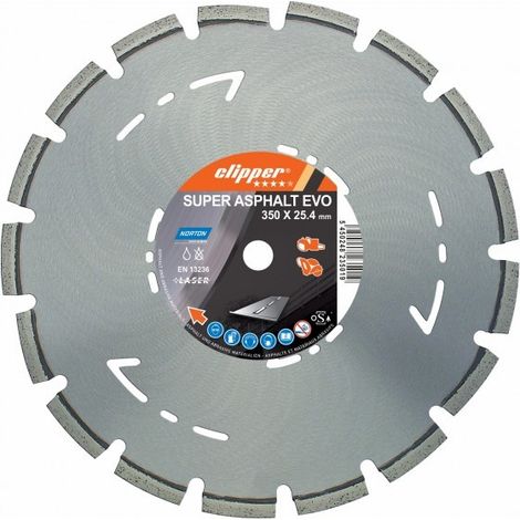 Disque diamant - PRO ASPHALT - Norton Clipper 350x25.4 (1/2)