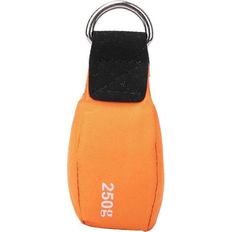 Sac à corde de lancer pour escalade en nylon orange, petit sac de sable pour l'escalade d'arbres. (1/4)
