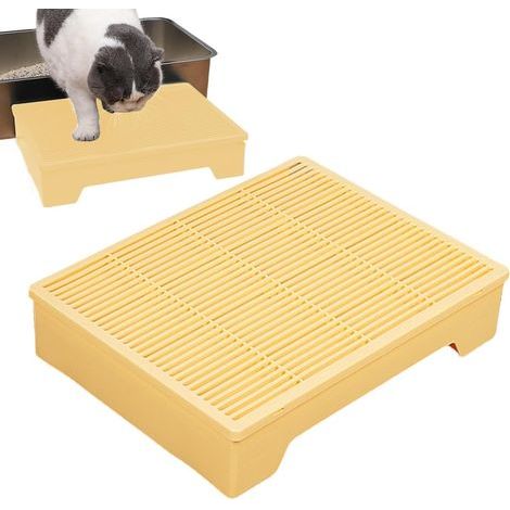 Marche de litière pour chat - Marche réglable antidérapante pour animaux de compagnie - Rampe amovible pour litière de petite, moyenne et âgée, , entraînement, intérieur, extérieur (1/5)