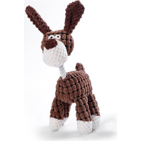 Peluche Chien Douce et Douce avec Fonction Sonore, Résistante aux Morsures, Adorable Jouet en Peluche pour Chiot (1/4)