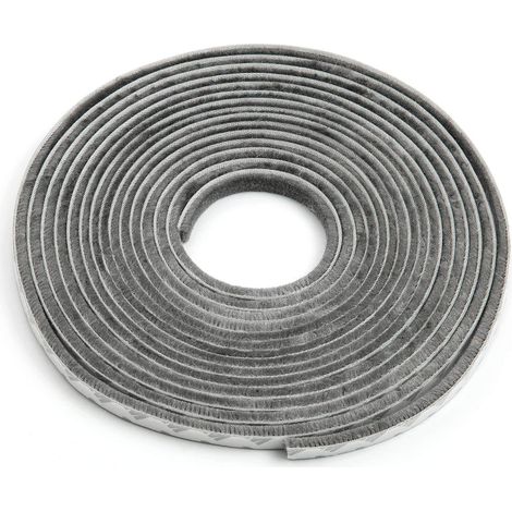 Burlete autoadhesivo para puerta, resistente al polvo y al sonido, ideal para refugios a prueba de viento (9 x 5 mm, 6 m)