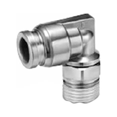 Adaptateur fileté coudé SMC KQ2 vers Enfichable 10 mm G 1/8 Mâle ( Prix pour Paquet de 5 )