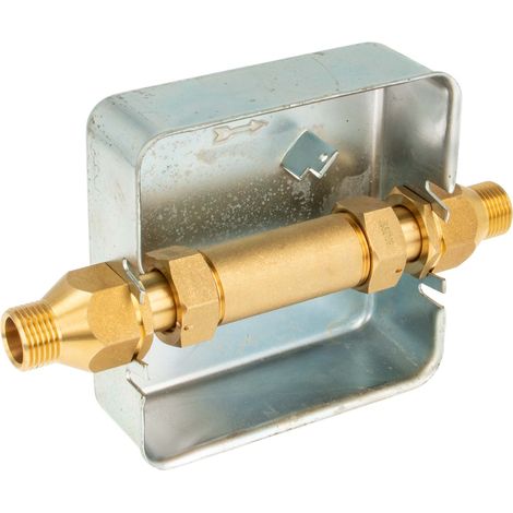 JS Wasserzähler-Unterputz-Einbaukasten 1/2 Aussengewinde - Ø 15 mm Lötmuffe - Typ UPK 9020