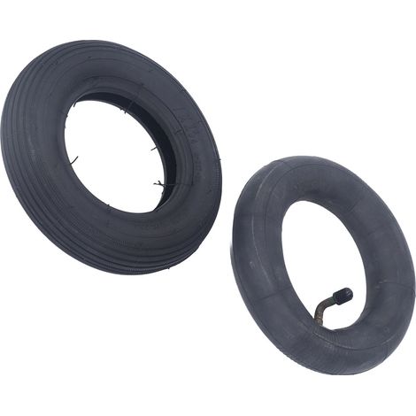 Pneu Gonflable 7 Pouces Noir, Roue Pneumatique avec Chambre à Air en Caoutchouc, Ensemble Pneu Intérieur et Extérieur, 35PSI, Portant (1/5)