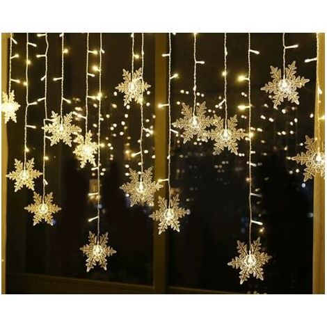 Memkey – Guirlande lumineuse d'extérieur 4m – 96 LEDs blanches chaudes – Étanche IP44 – 8 modes d'éclairage – Décoration Noël, mariage, anniversaire (1/5)