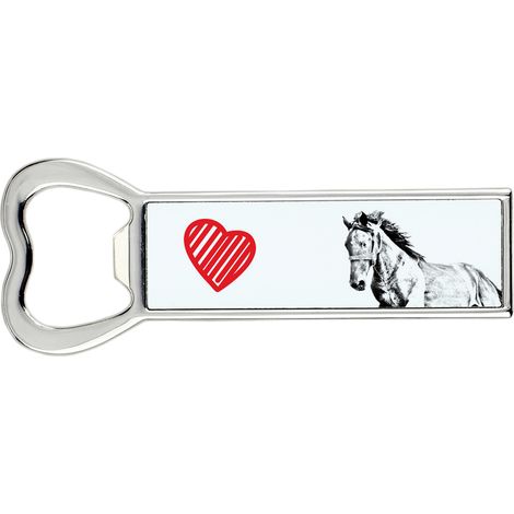 Mustang - un apribottiglie con un cavallo, un apri-frigo personalizzato, un regalo unico per uomo firmato Art-Dog (1/5)