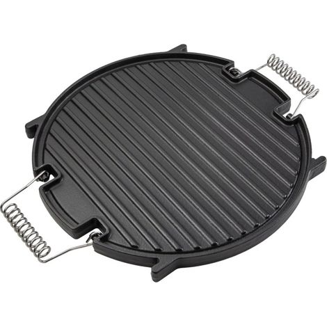 Primaster Gusswendeplatte mit Griffen Ø 30 cm Grillpfanne/- platte