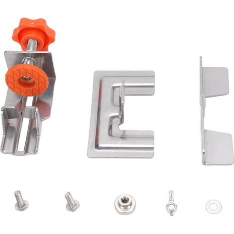 Gabarit de montage de porte d'armoire avec base, bras de support réglable en acier inoxydable, localisateur d'installation de porte (1/5)