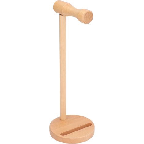 Kopfhörerständer aus Buchenholz für den Schreibtisch, abnehmbares Kopfhörerdisplay für Over-Ear-Kopfhörer (1/5)
