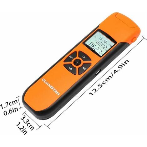 Mesureur de puissance optique Testeur de décroissance de la lumière des fibres optiques Mini mesureur de puissance optique de travail Rechargeable-1pc (1/4)