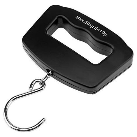 50 kg Handheld Hanging Portable Electronic Scale, LED Display Luggage Scale with Blue Backlight (1/3)