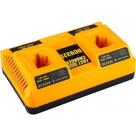Applicable DC9310 DC9320 Dual Port Ladegerät für Dewalt 18V 14.4V 7.2V XRP Akkus für Dewalt NI-CD NI-MH Akku DC9096 DC9098 DC9099 DE9057 DW9096 DW9094 DW9072 für Dewalt Batterieladegerät (1/5)