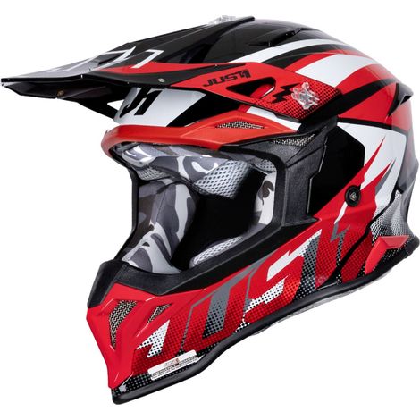 Casque JUST1 J39 revo rouge blanc noir taille M (1/5)