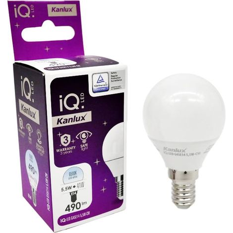 LAMPADINA LED IQ-LED G45E14 5,5W-CW - KANLUX                                                             - Luce FREDDA (1/3)
