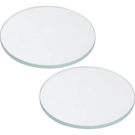 2 Lentille Verre Trempé, Diamètre 40mm, Épaisseur 2mm, Pour Lampe Poche LED (1/5)