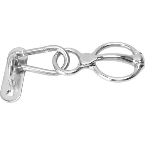 Anneau d'attache pour cheval en acier inoxydable, demi-anneau rond, équipement d'entraînement pour chevaux, accessoire sûr pour tirer sur le dos (1/5)