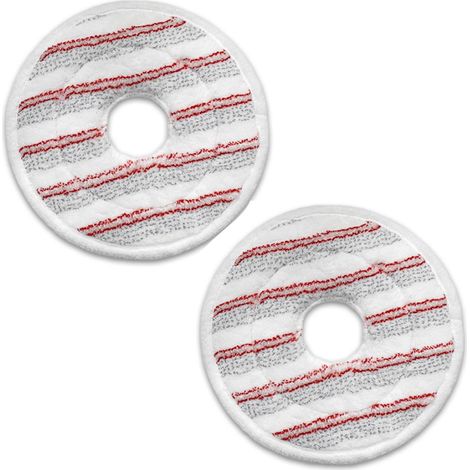 (Rouge) 2 Pièces Recharge Serpillere en Microfibres pour Vileda Spin and Clean Mop, Tête de Serpillière de Remplacement Compatible avec Balai Vileda Spin Mop et l'ensemble de Seaux (1/5)