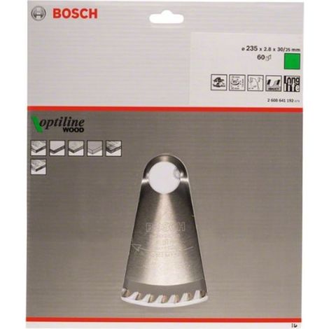 BOSCH DISCO SIERRA OPTILINE MADERA235 X 2.8X 30/25D: 60WZ