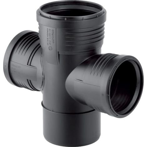 Geberit Silent-PP Abzweig 87,5 Grad zweifach Außendurchmesser 125mm, D1 110mm (1/5)