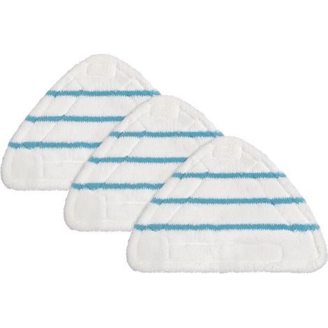 Sollbry 3pcs,Housses en Microfibre Balai Vapeur Accessoire Chiffons universel,Triangle lavable (1/5)