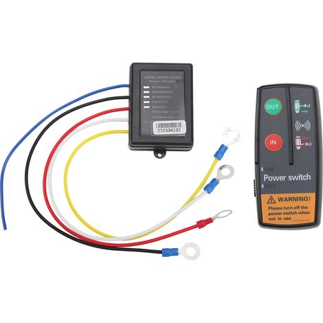 Télécommande Sans Fil Treuil DC 12V 24V 3-en-1 Émetteur Robust Poignée Contrôle pour Camion Quad 4x4 VTT (1/5)