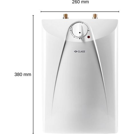 Clage Warmwasserspeicher S 5-U 5 l, 2 kW, 230 V, off., Untert., m St. (1/5)