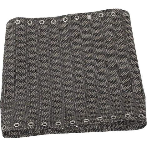 Tela de repuesto para sillón reclinable sin gravedad, perforada, 160 x 43 cm - Gris diamante, malla plegable Teslin (1/4)
