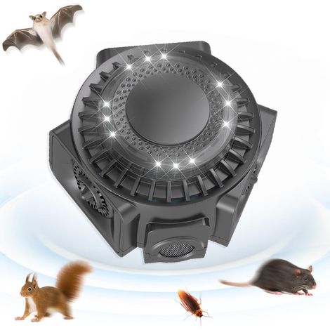 Répulsif antiparasitaire ultrasonique haute puissance à 360 degrés avec lumière Noir (1/5)