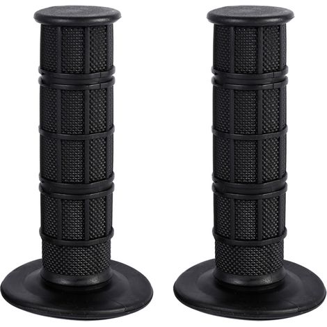 Poignées de guidon en silicone antidérapantes 22mm 7/8" pour moto pit bike dirt bike noir (1/4)
