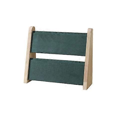 Weiche Matte Halskettenständer, funktionaler Halskettenhalter aus Holz, Organizer-Regal zur Schmuckpräsentation und -aufbewahrung, Grün (Grün)