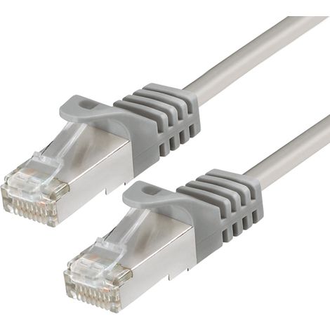 Cat6a / s/ftp (pimf) Patch Kabel Western 8/8-Stecker (rj45) auf Western 8/8-Stecker (rj45), mit Spezial-Schnappdeckel, 2,0 m (1/2)