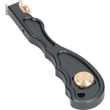 Grattoir à colle pour le travail du bois multifonctionnel, mini outil de retrait de colle en alliage d'aluminium avec poignée ergonomique pour les espaces restreints (1/5)