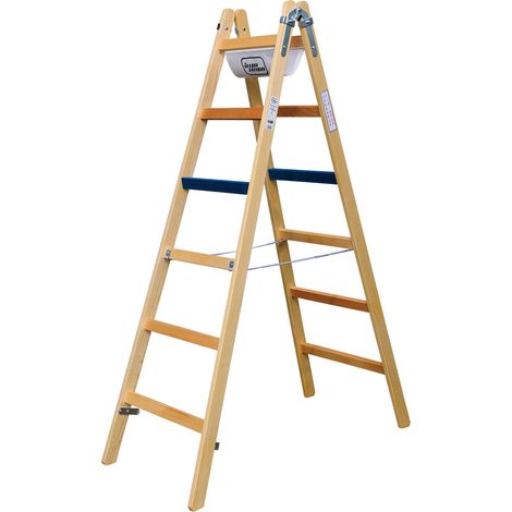 ILLER-LEITER Breitsprossenstehleiter Professional 2x10Sp. 1110-7