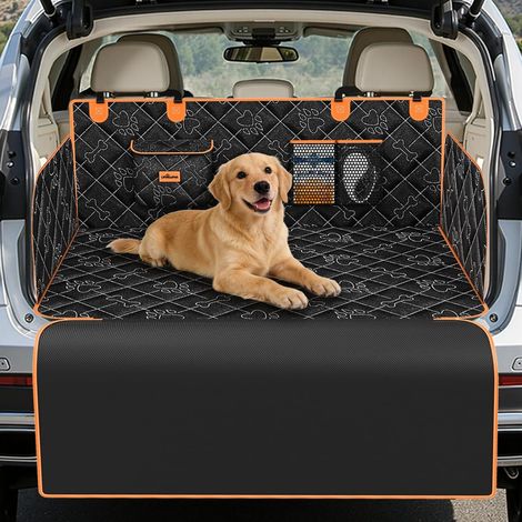 Protection Coffre Voiture Chien Imperméable Housse Coffre Voiture Chien avec Protection Latérale Pare-Chocs Bache Longue Tapis Coffre pour Universelle Voitures SUV Camion 198 105 36cm (1/5)