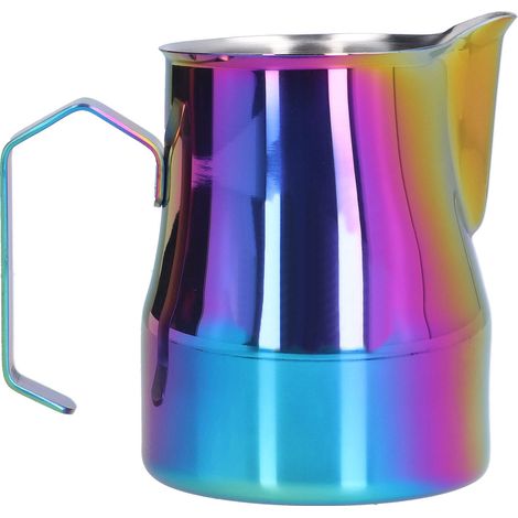 Mousseur à lait en acier inoxydable, 500 ml, multi-usages, pour la cuisine. Coloré. (1/5)