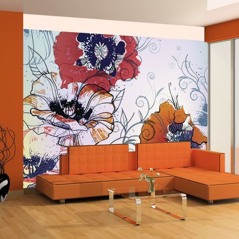 Papier Peint "Motif à l'esprit Champêtre" 270 x 350 cm (1/2)