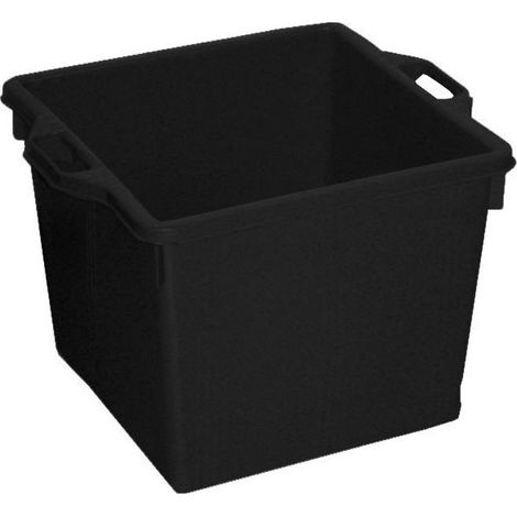 Cesta Quadra Negra L 60 48X48 H 37 Ics