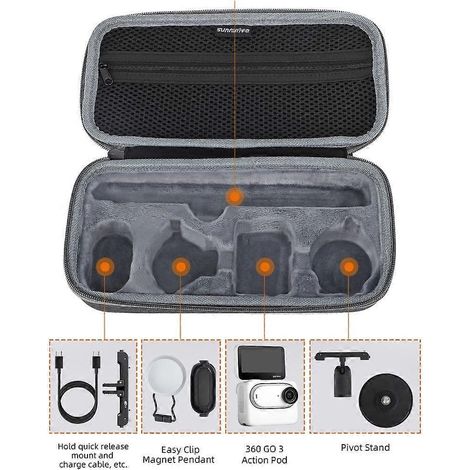 Étui de transport portable antichoc pour caméra 360 GO 3 (1/4)