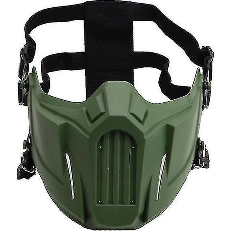 Outdoor-Sportmaske, winddicht, staubdicht, für Cosplay, Skifahren, Radfahren, verstellbare Schutzmaske, GRÜN (1/5)